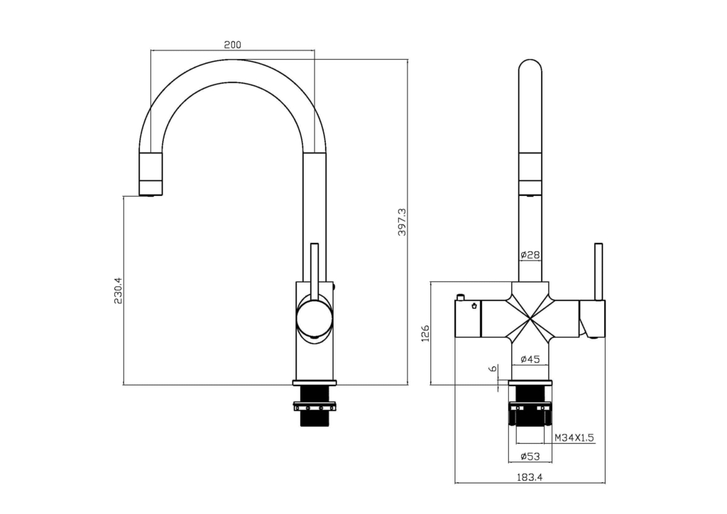 separater Wasserkanal