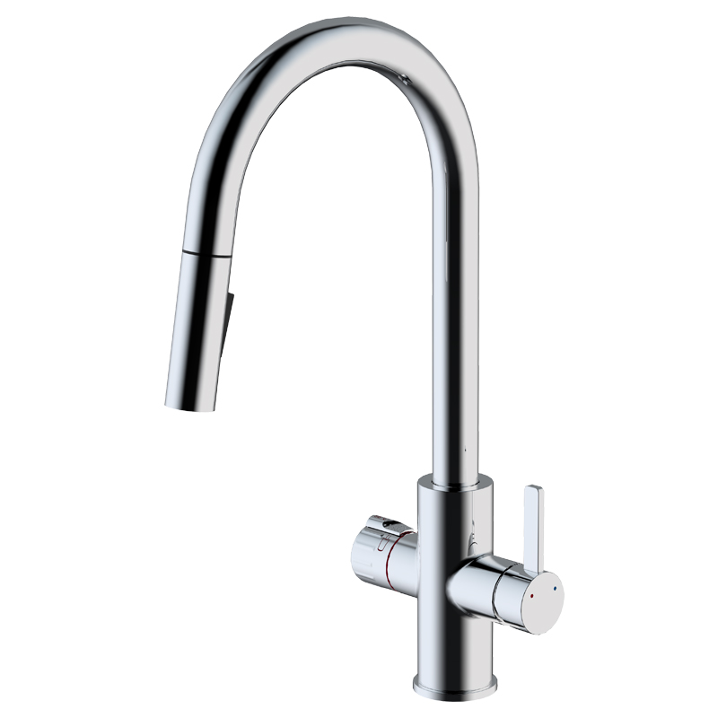 Tocca d'acqua in stile USA con spray pull out