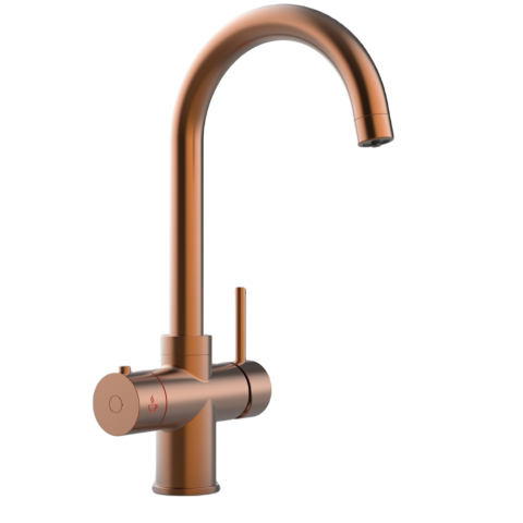 bronzy hot water kitchen tap