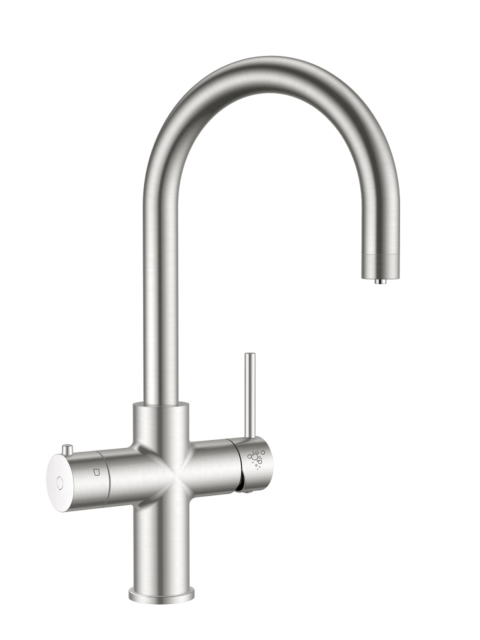 brushed nickel fizzy water tap